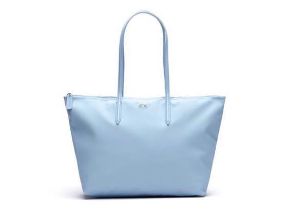 Lacoste Tote Bag Baby Blue, Women's 
