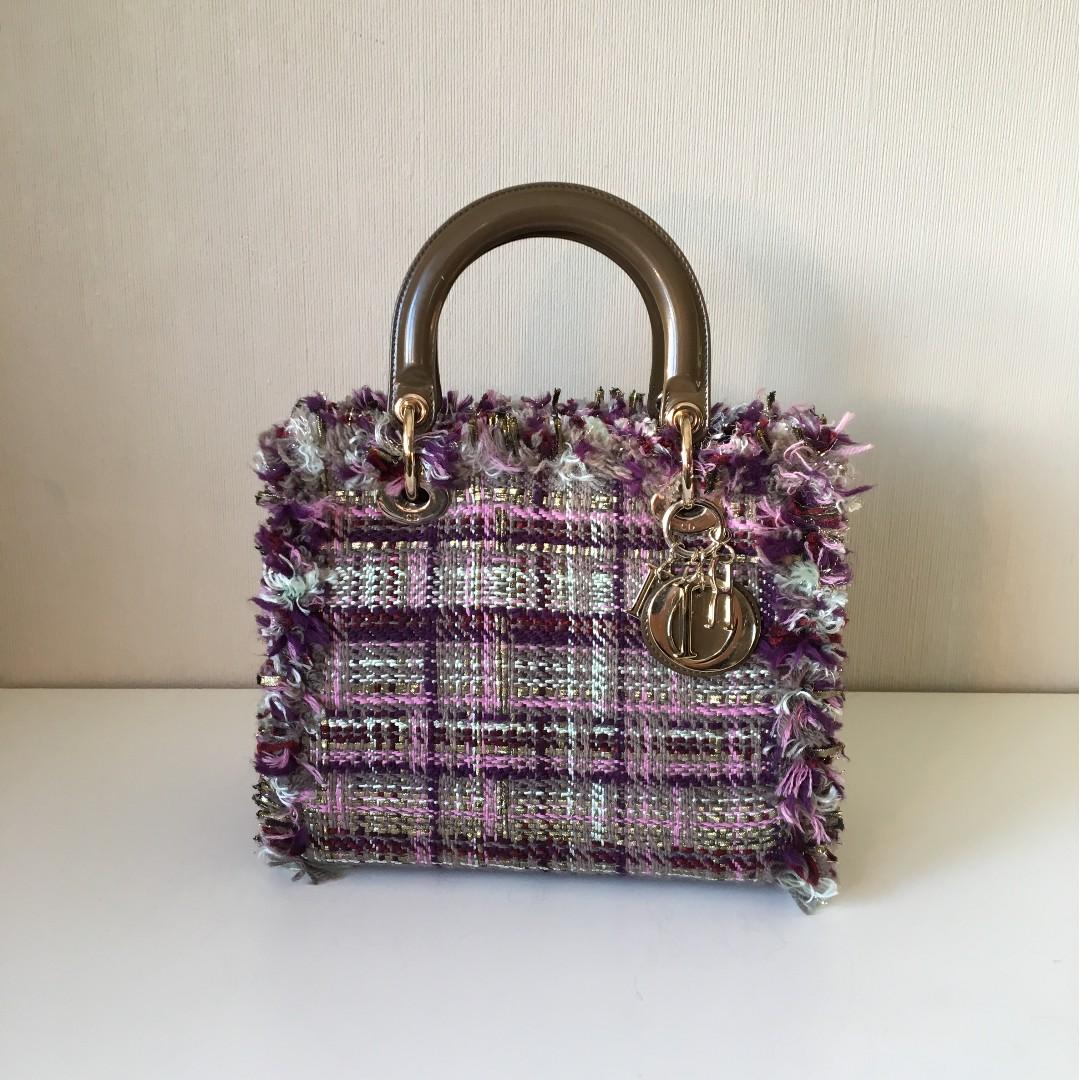 dior tweed bag