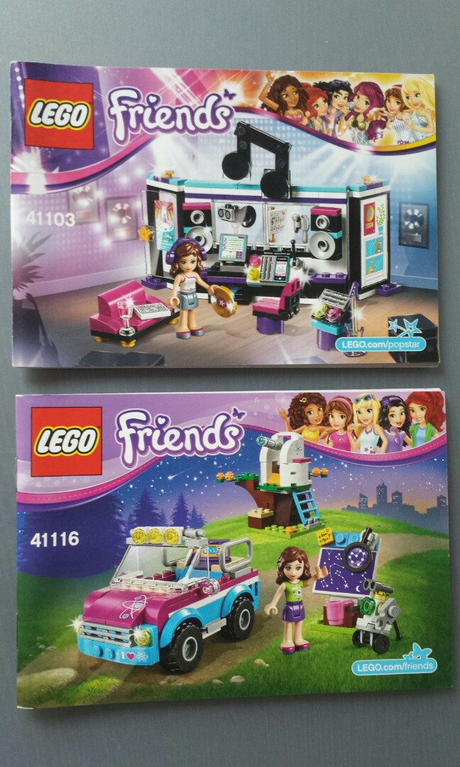 Lego friends cheap instruction books