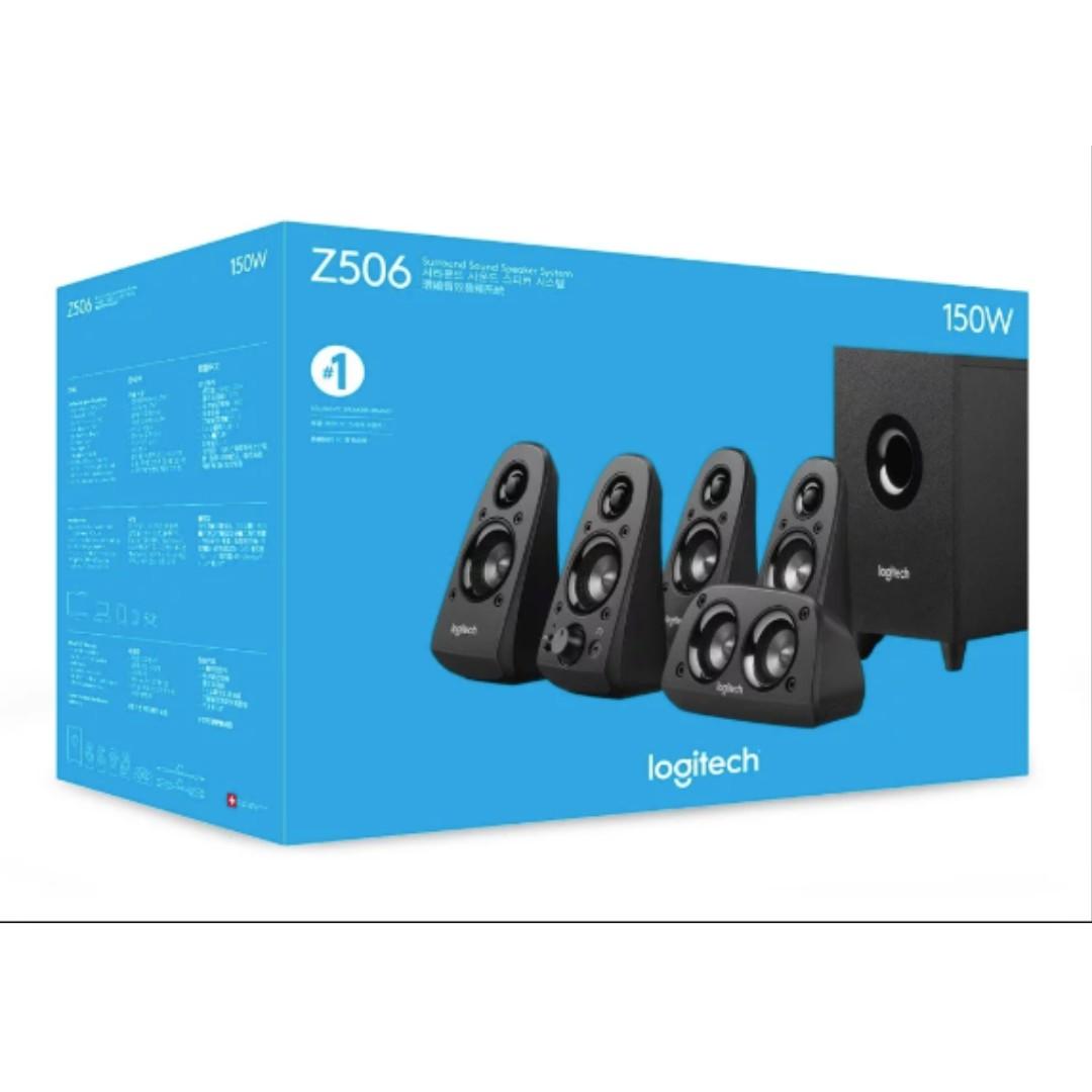 Logitech Z506 5.1 Surround Sound Speaker System, Audio, Soundbars