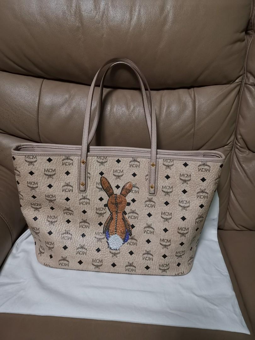 Mcm rabbit tote bag hot sale
