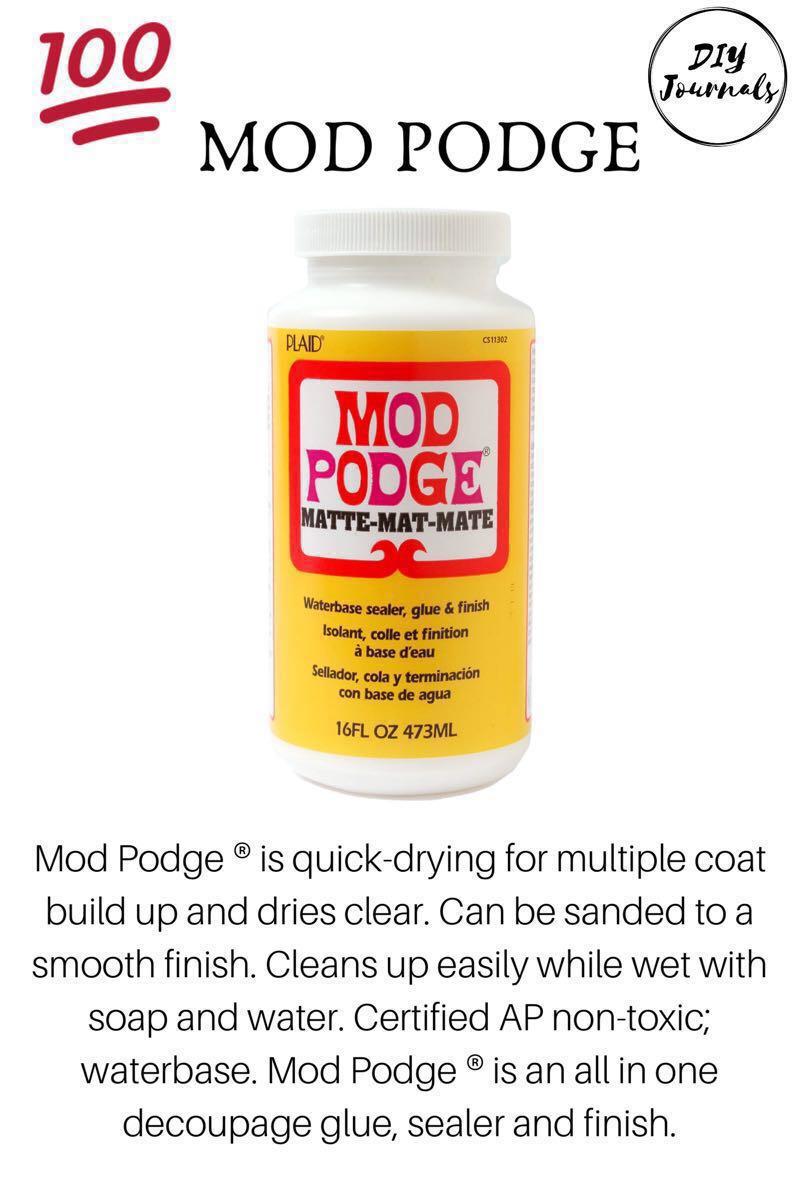 Mod Podge Matte Gloss Satin Antique Fabric Hard Coat On