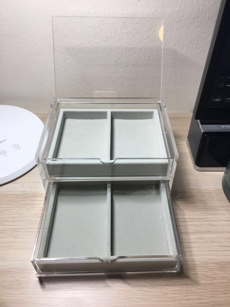 Muji Acrylic Drawers With Partition Insert Furniture Shelves