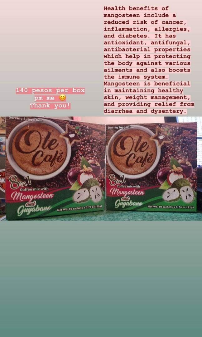 Ole Cafe 8in1 Coffee Mix With Mangosteen And Guyabano Food Drinks Beverages On Carousell Ole Cafe 8in1 Coffee Mix With Mangosteen And Guyabano Food Drinks Beverages On Carousell
