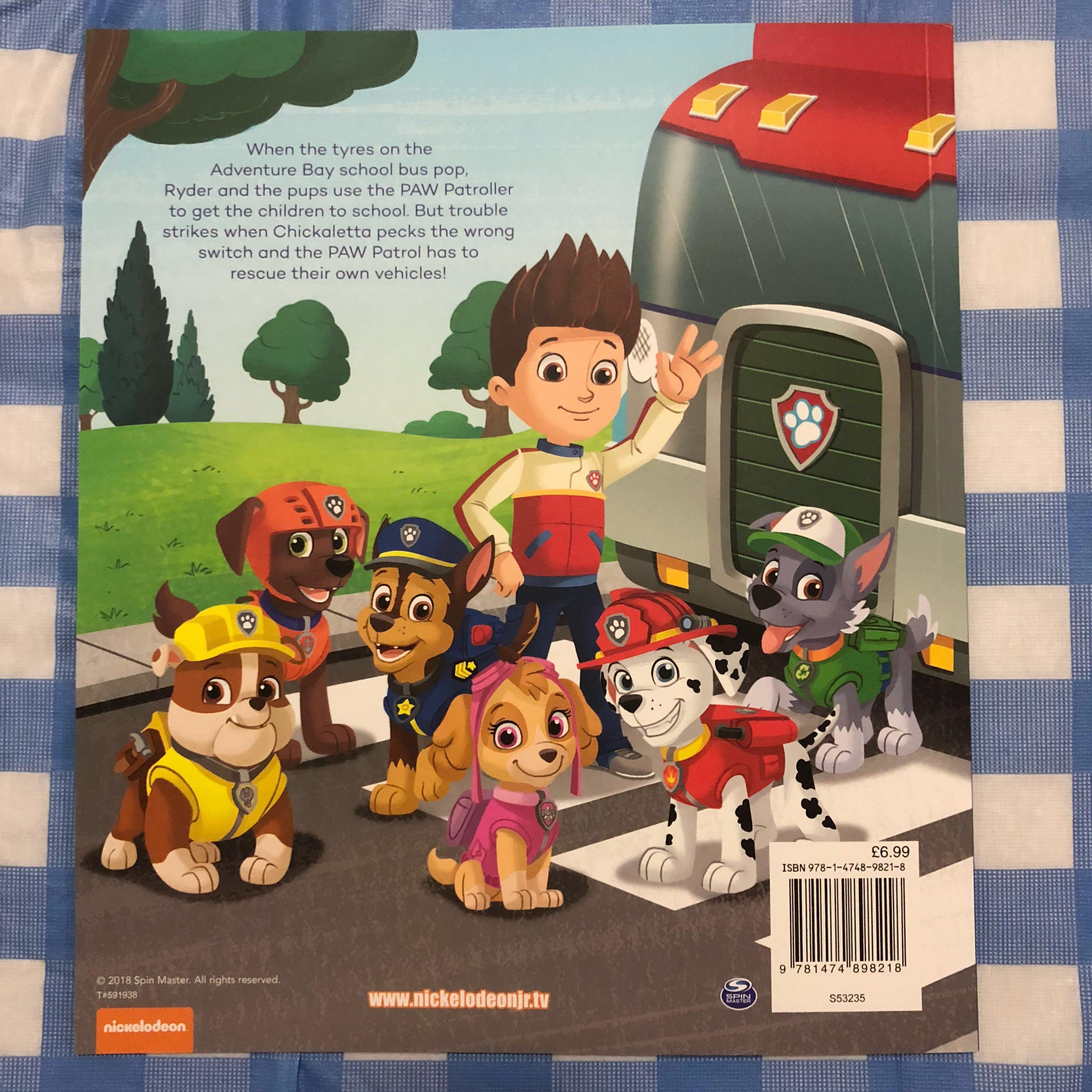 ⭐️Paw Patrol - Pups save a school bus story book, Hobbies & Toys 