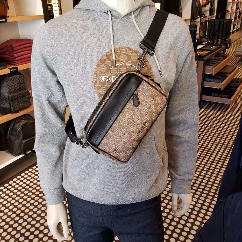 SALE COACH MENS LOGO GRAHAM CROSSBODY BAG F50715, Men&#39;s Fashion, Bags & Wallets, Sling Bags on ...