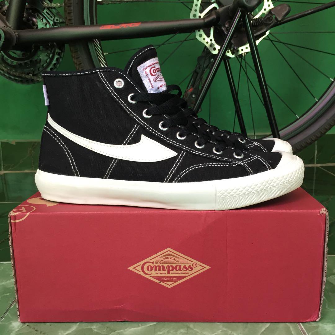 Sepatu Compass Gazelle Hi High Fesyen Pria Sepatu Sneakers Di Carousell