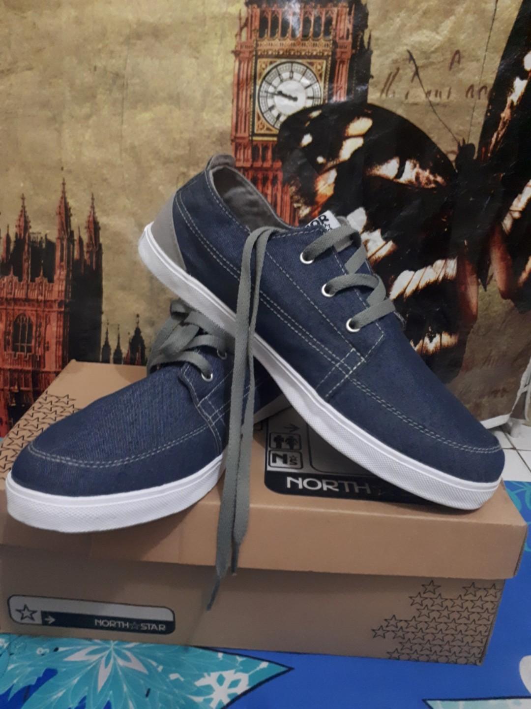 Sepatu North Star Pria Warna Jeans Fesyen Pria Sepatu Sneakers Di Carousell