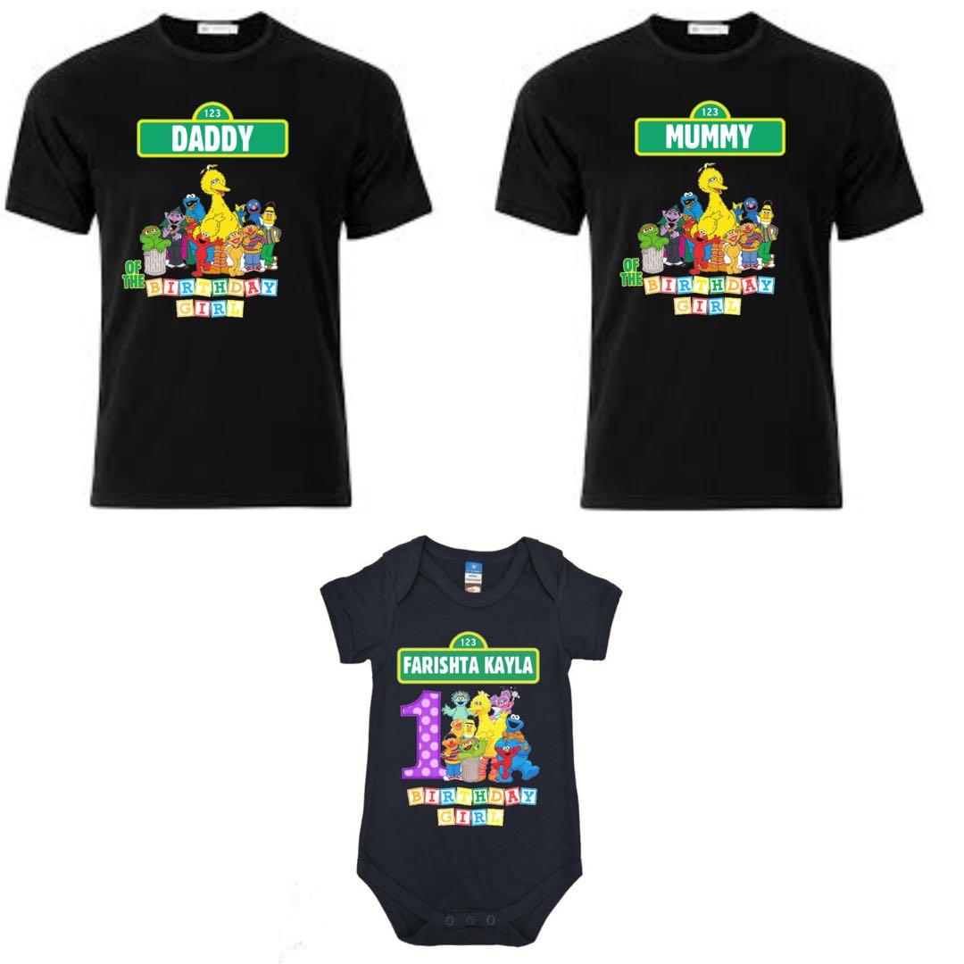 Sesame Street Birthday Family Set Babies Kids Babies Apparel