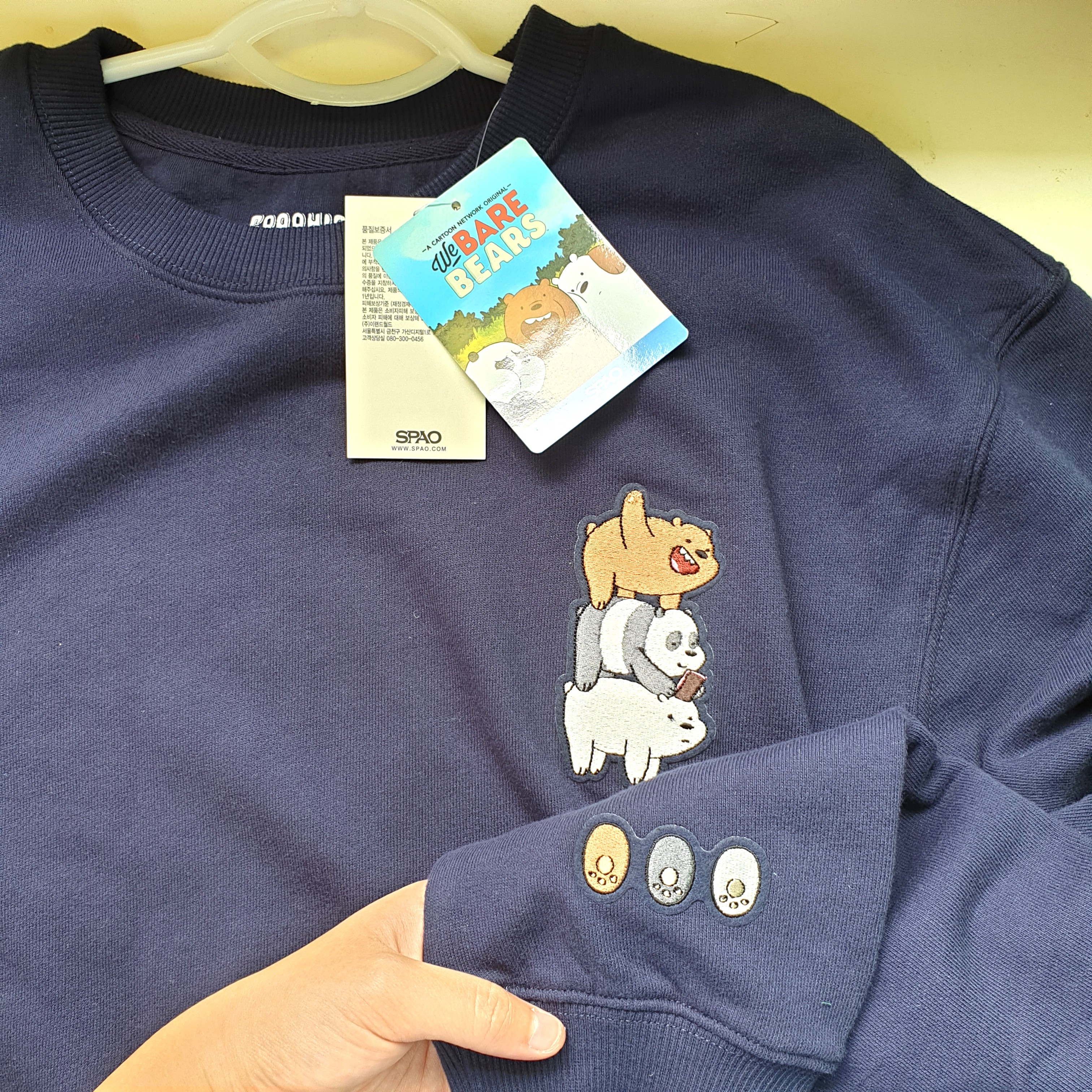 Spao we bare bears sweater sale