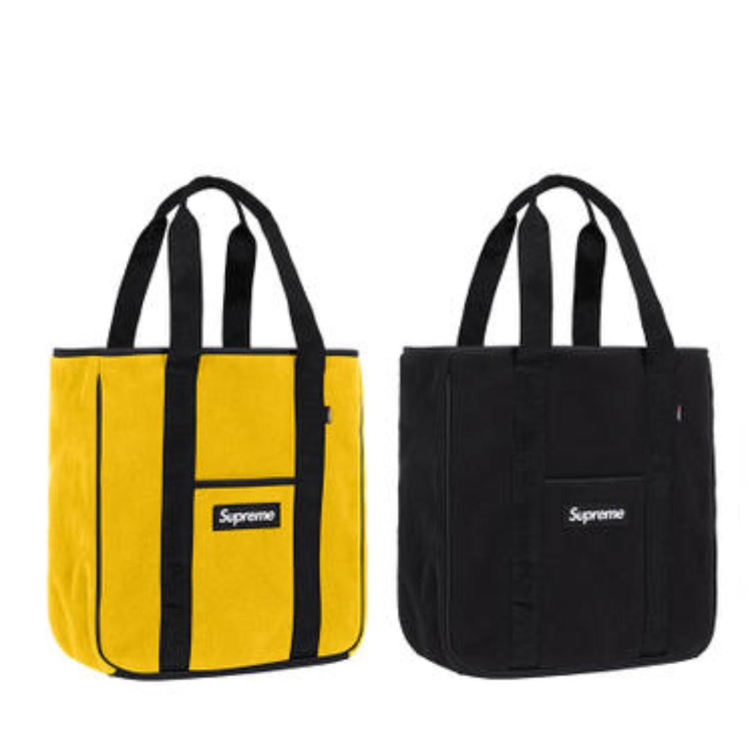 Supreme polartec tote 2025 black