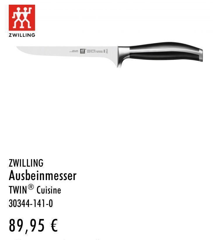 Boning kitchen knife Zwilling J.A.Henckels Twin Cuisine 30344-141