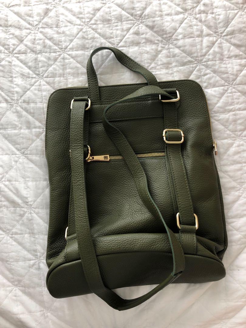 vera pelle leather backpack