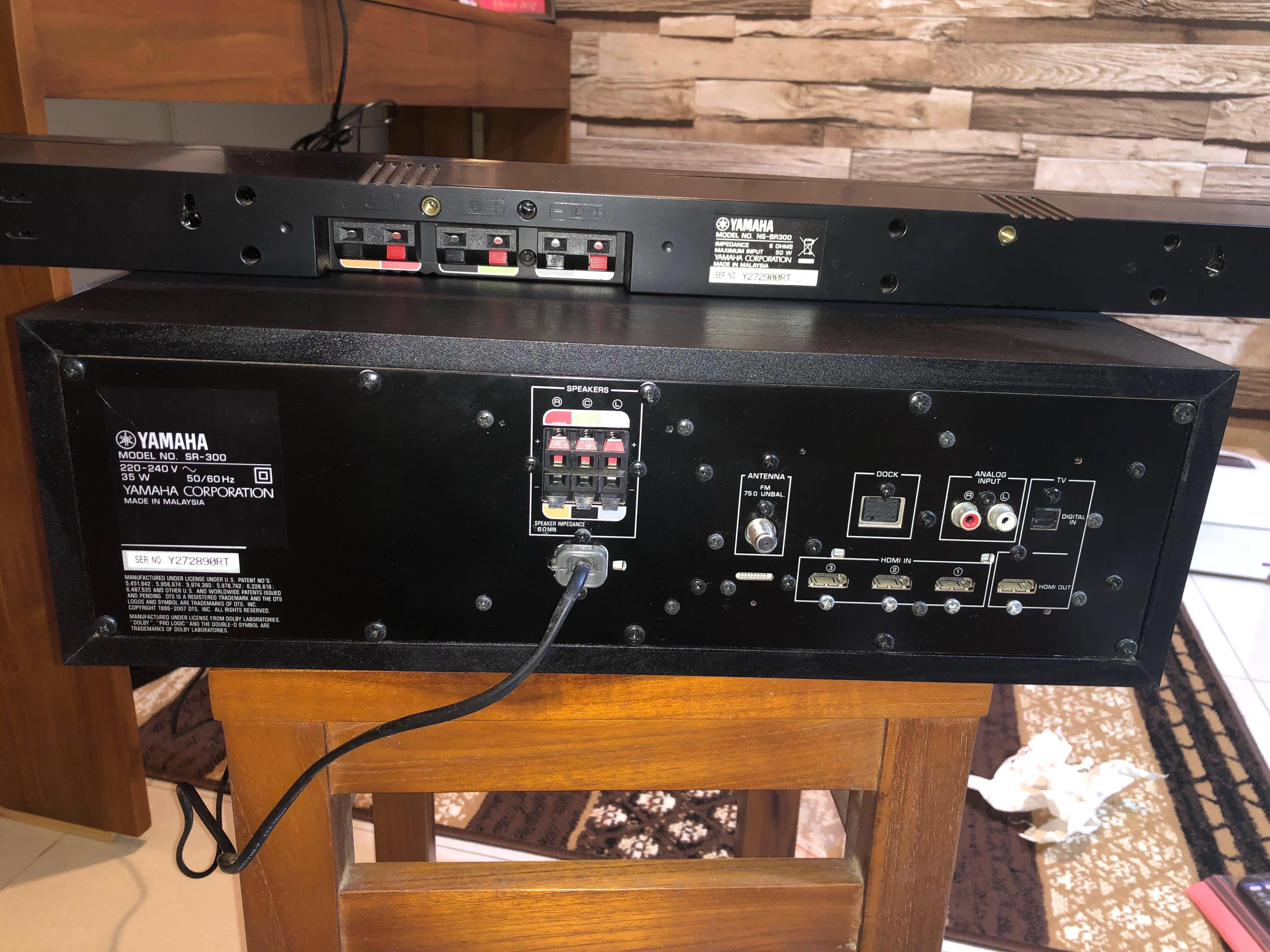 Yamaha Home Theatre SR300, Audio, Soundbars, Speakers & Amplifiers on