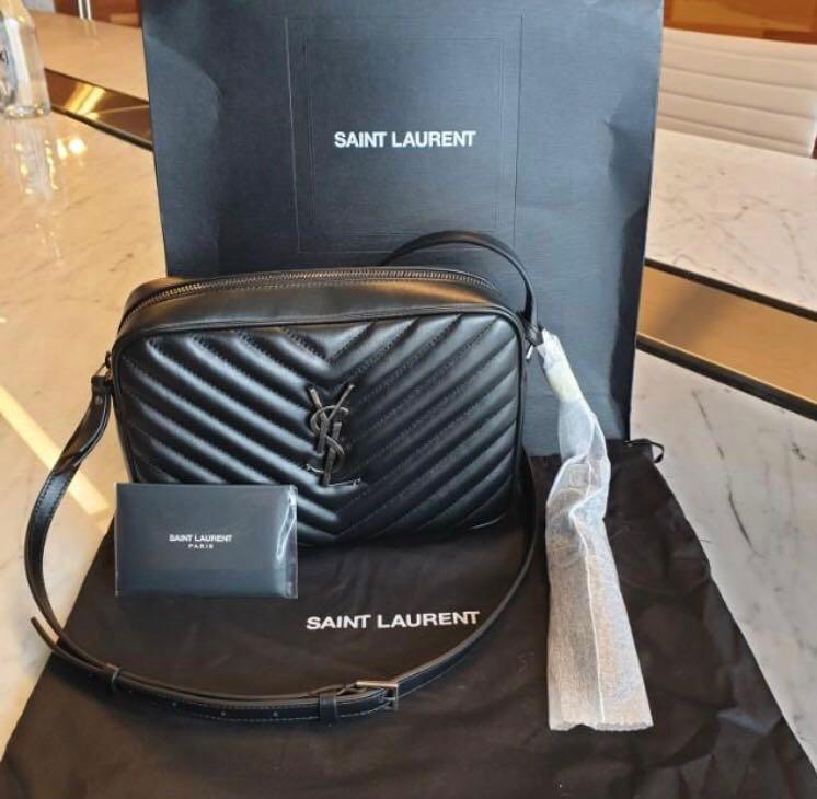SAINT LAURENT LE MONOGRAMME CAMERA BAG IN CASSANDRE CANVAS AND SMOOTH  LEATHER, Luxury, Bags & Wallets on Carousell