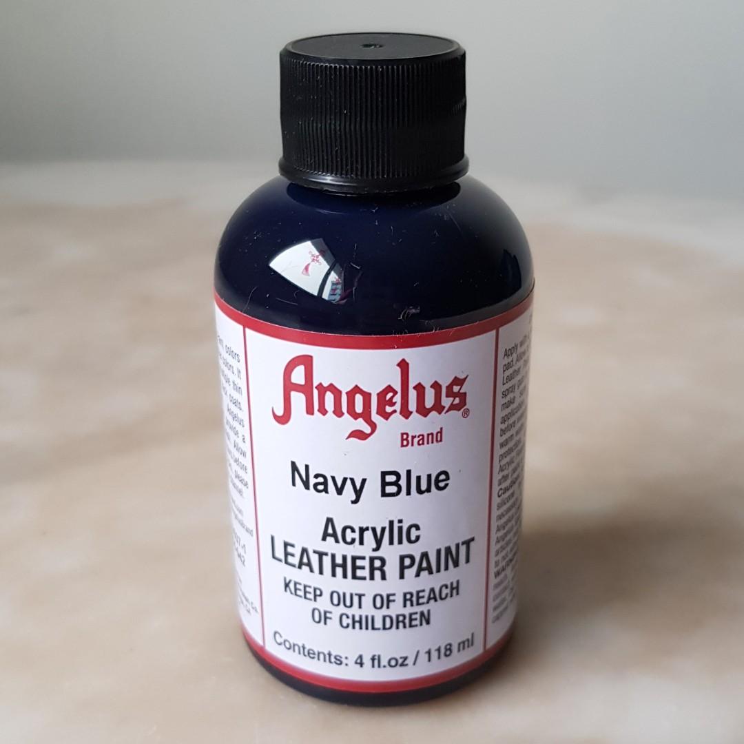 navy leather paint