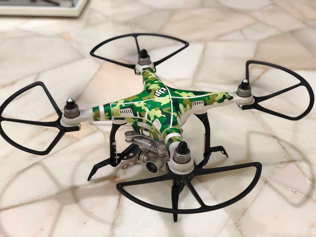 Army Style Super Macho Dji Phantom 3 Advance Quadcopter Drone