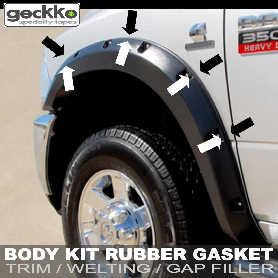 BODY KIT RUBBER GASKET (TRIM, WELTING, GAP FILLER) by Geckko Specialty