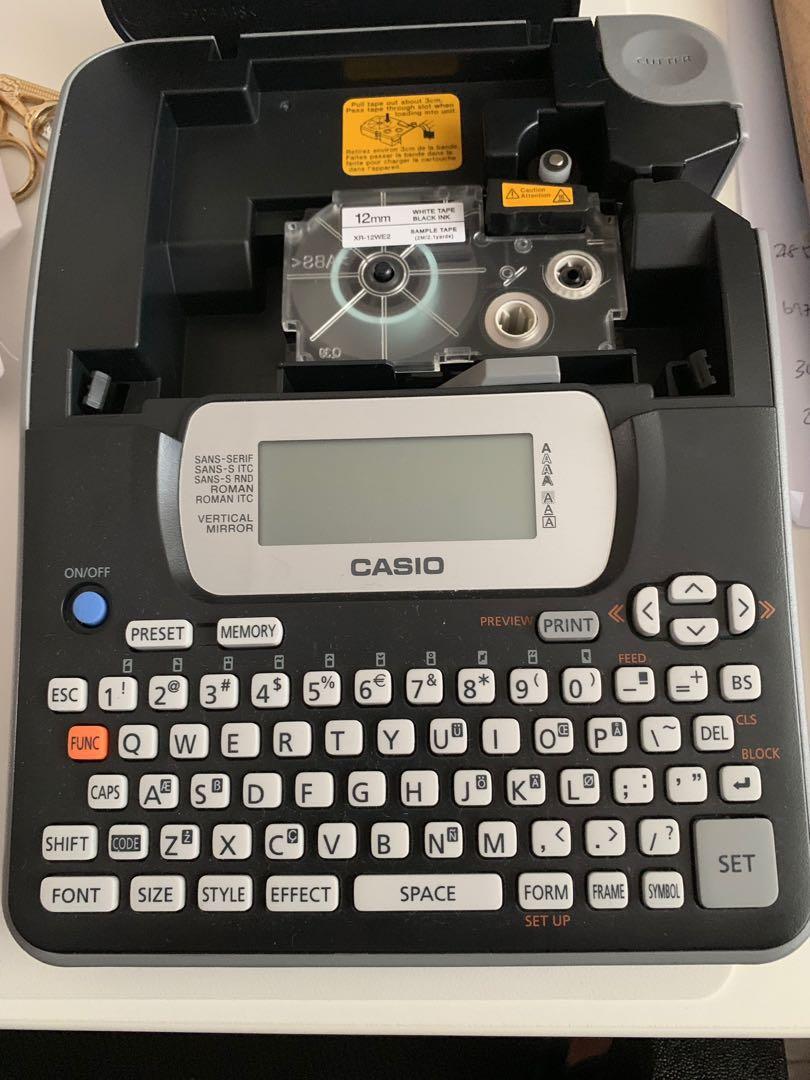 Casio KL-820 label machine, Computers & Tech, Printers ...