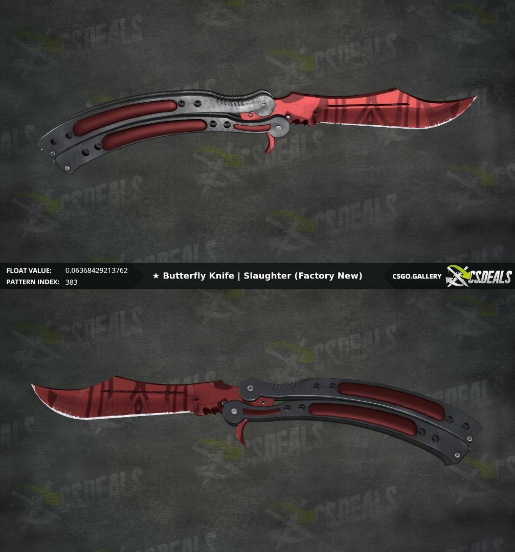 CSGO Butterfly Slaughter Factory New angel, Video Gaming, Gaming
