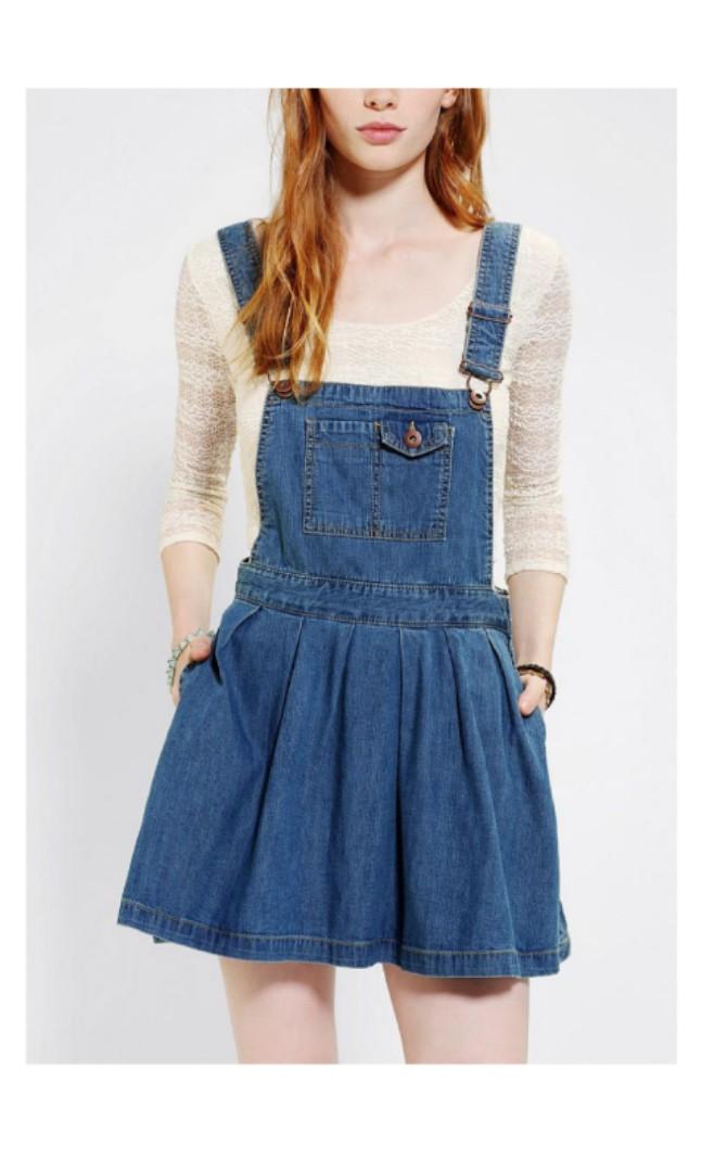 Overall skirt denim clearance