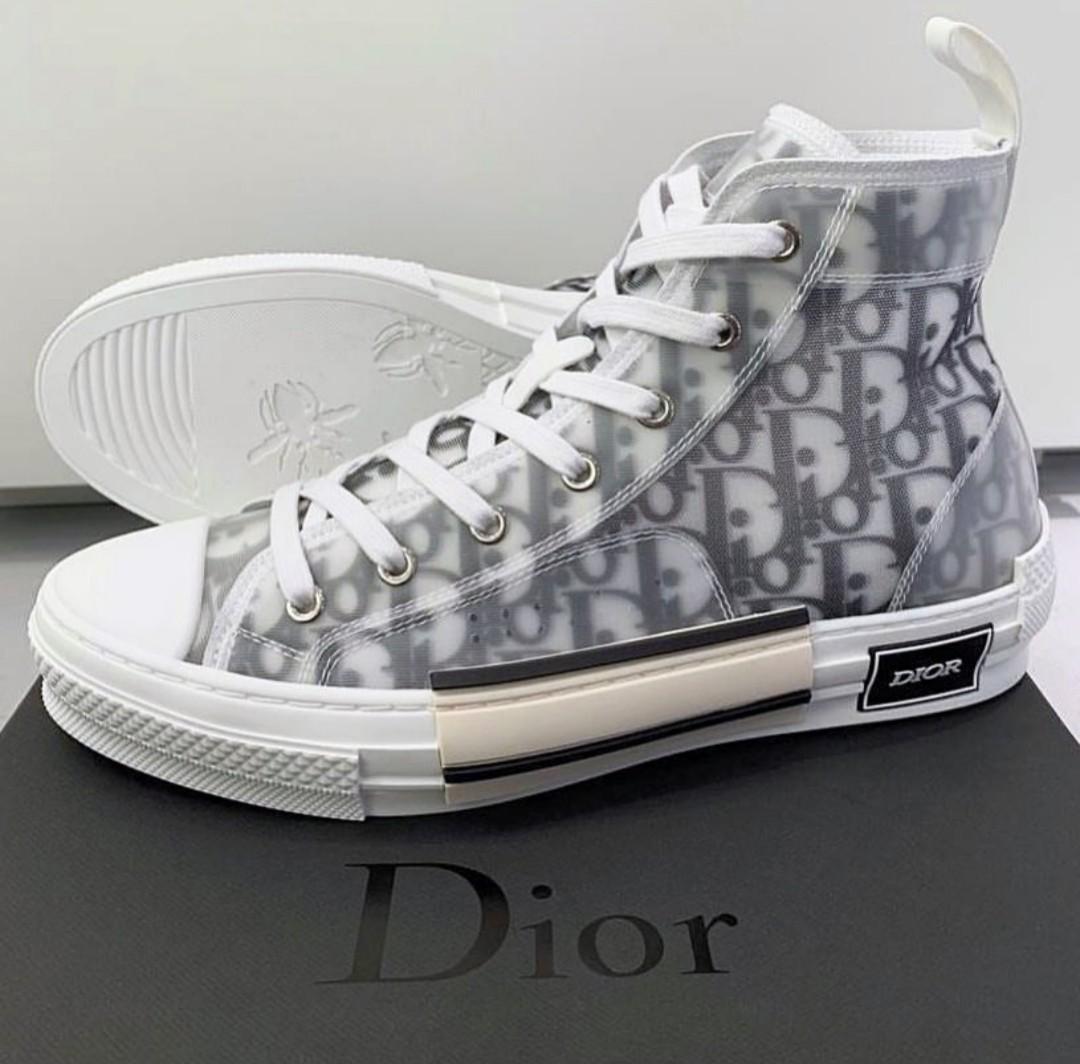 dior high cut sneakers