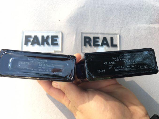Fake vs Real Bleu de Chanel Extrait de Parfum / How to spot fake Bleu de  Chanel Perfume 