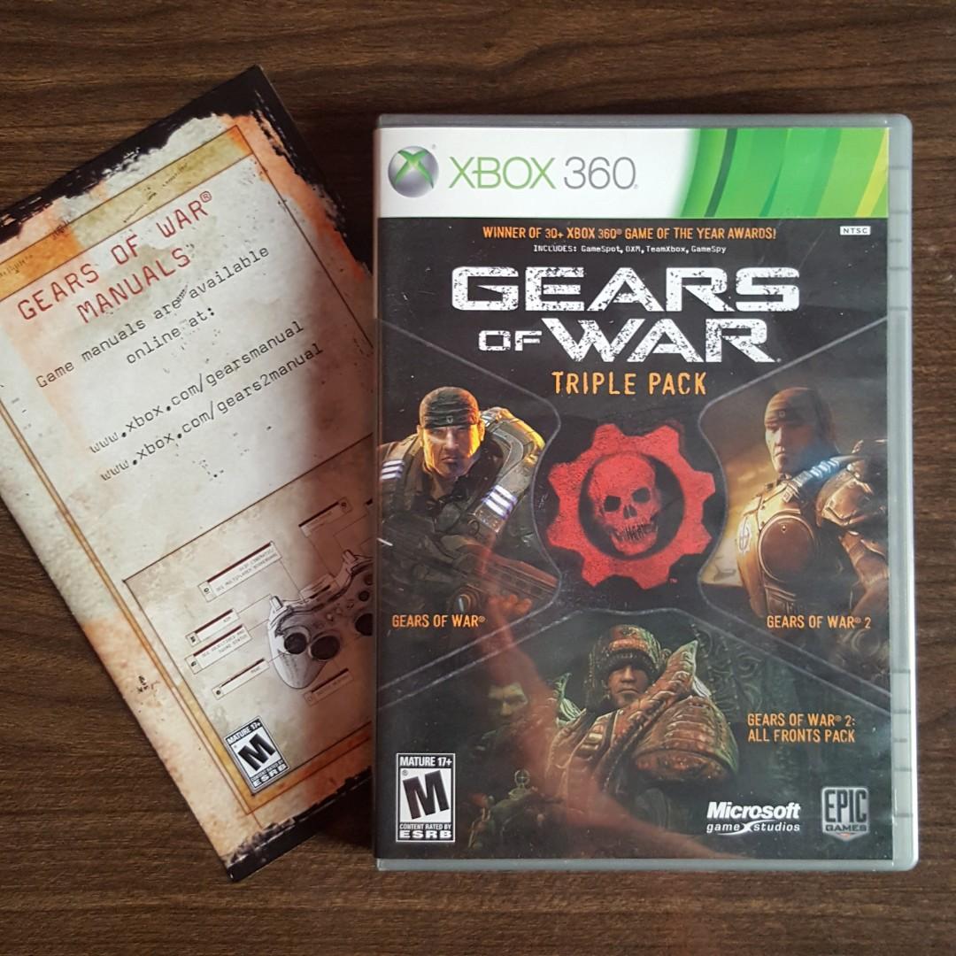 GEARS OF WAR Triple Pack, Video Gaming, Video Games, Xbox