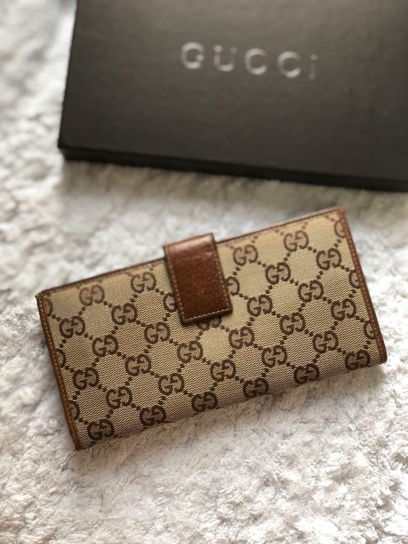 Shop GUCCI GG Supreme Monogram Other Animal Patterns Leather Long Wallet  (451273 K561N 8666, 451273 K561N 1058) by Sunflower.et