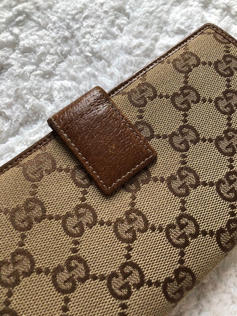 Gucci Signature GG Canvas Monogram Leather Wallet GG-1201P-0001