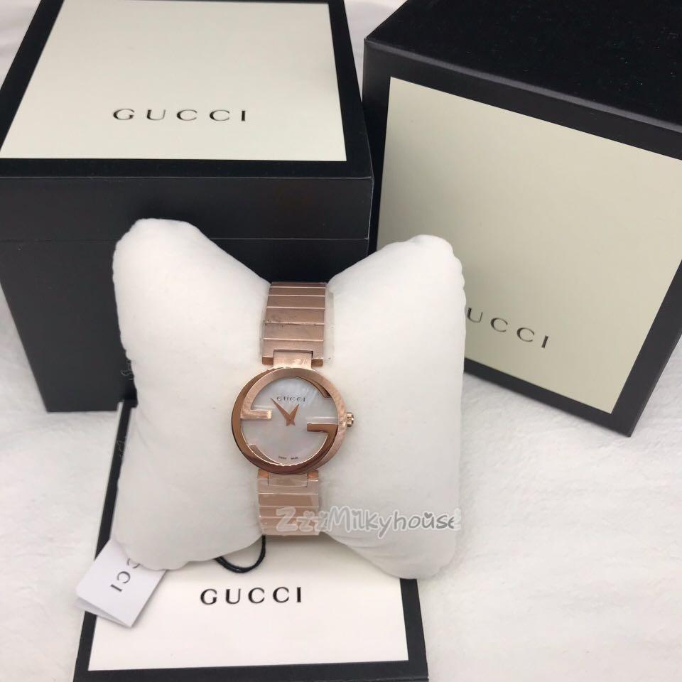 gucci rose gold watch ladies