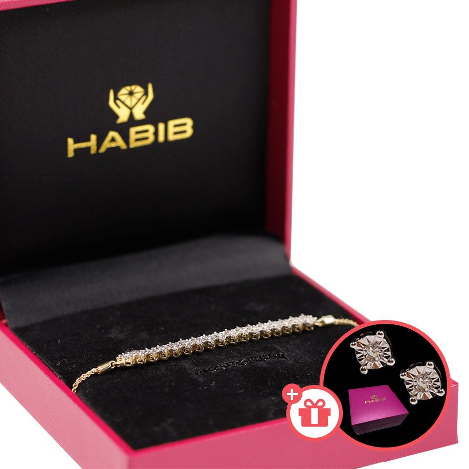 habib jewel white gold bracelet
