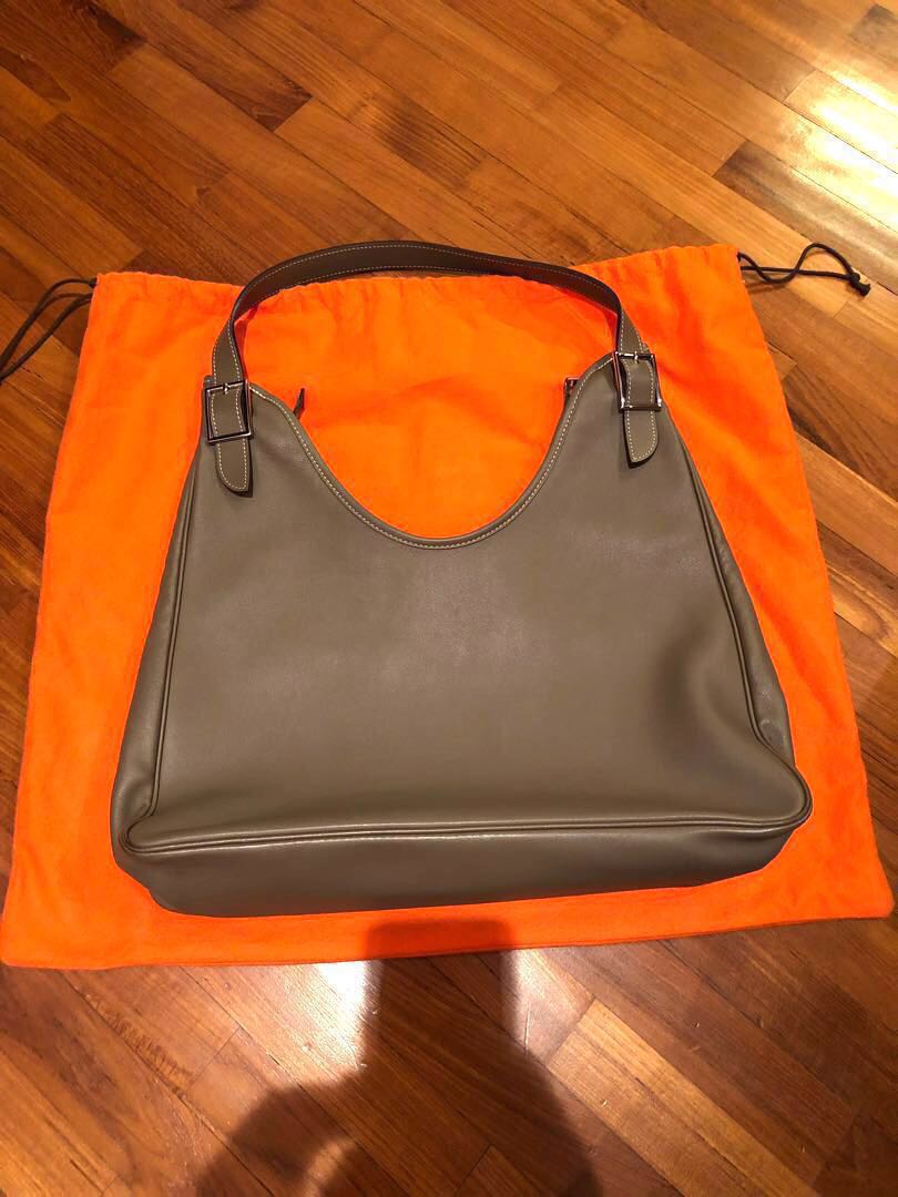 Hermes 40cm Orange Swift Leather Massai Cut Bag - Yoogi's Closet