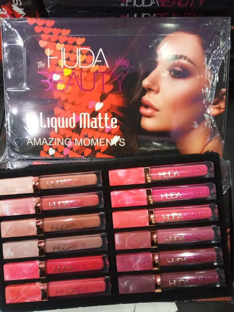 huda beauty matte lasting lipstick set