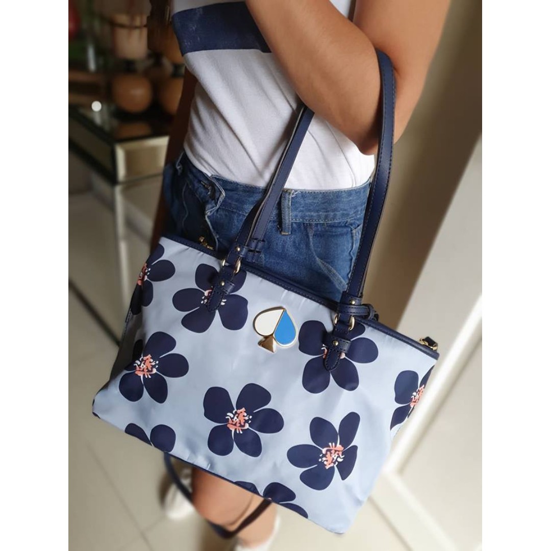 kate spade blue flower bag