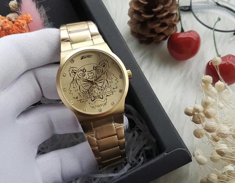 Kenzo Gold Watch, Luxury, Watches on 