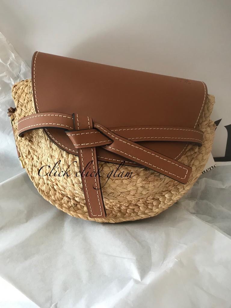 loewe gate mini raffia