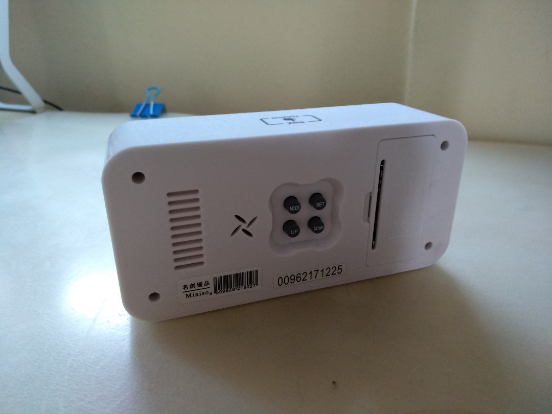 Miniso Alarm Clock, Furniture & Home Living, Home Decor, Clocks on