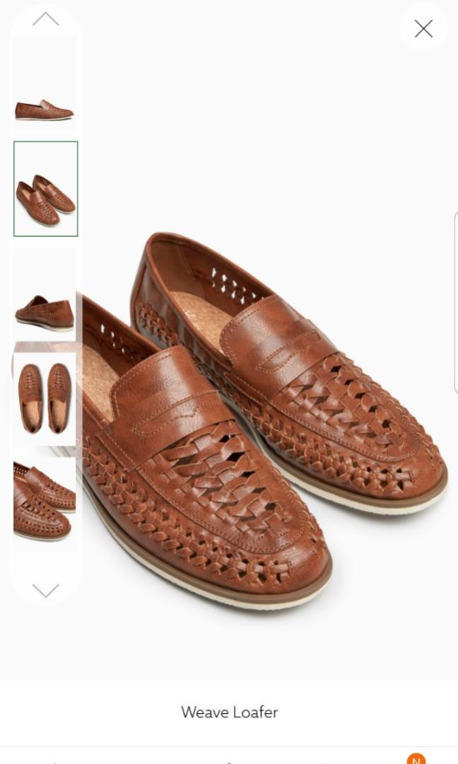 NEXT Tan Weave loafer Men s Fashion Footwear Dress Shoes on Carousell