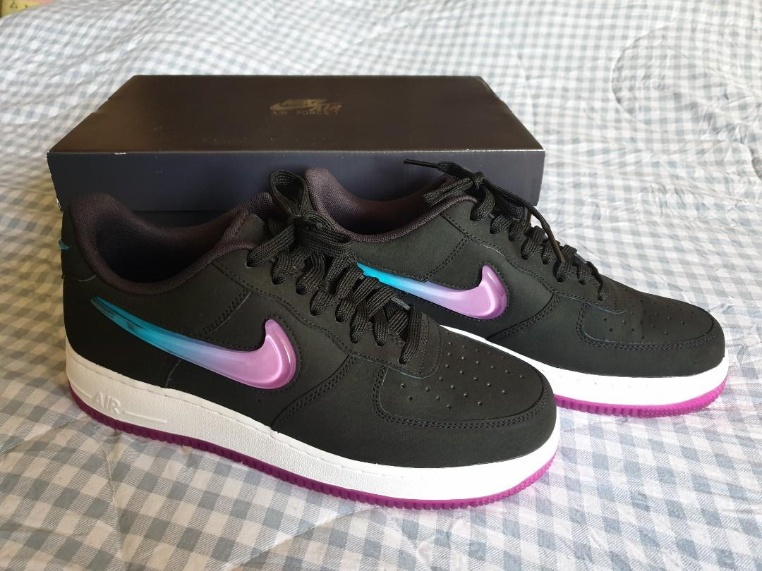 Nike Air Force Jelly Black., Men's Sneakers on Carousell