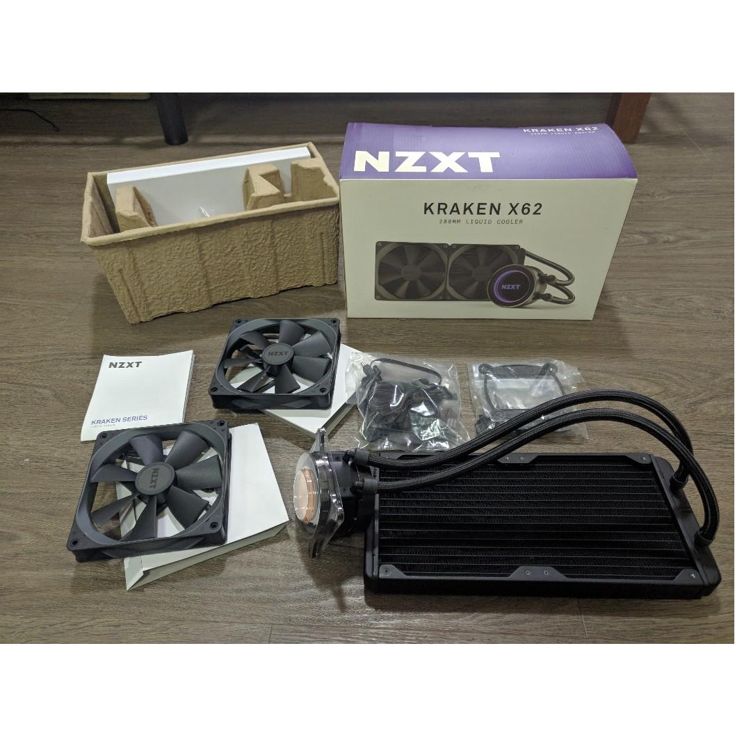 Nzxt Kraken X62 280mm Aio Rgb Cpu Liquid Cooler Electronics Computer Parts Accessories On Carousell