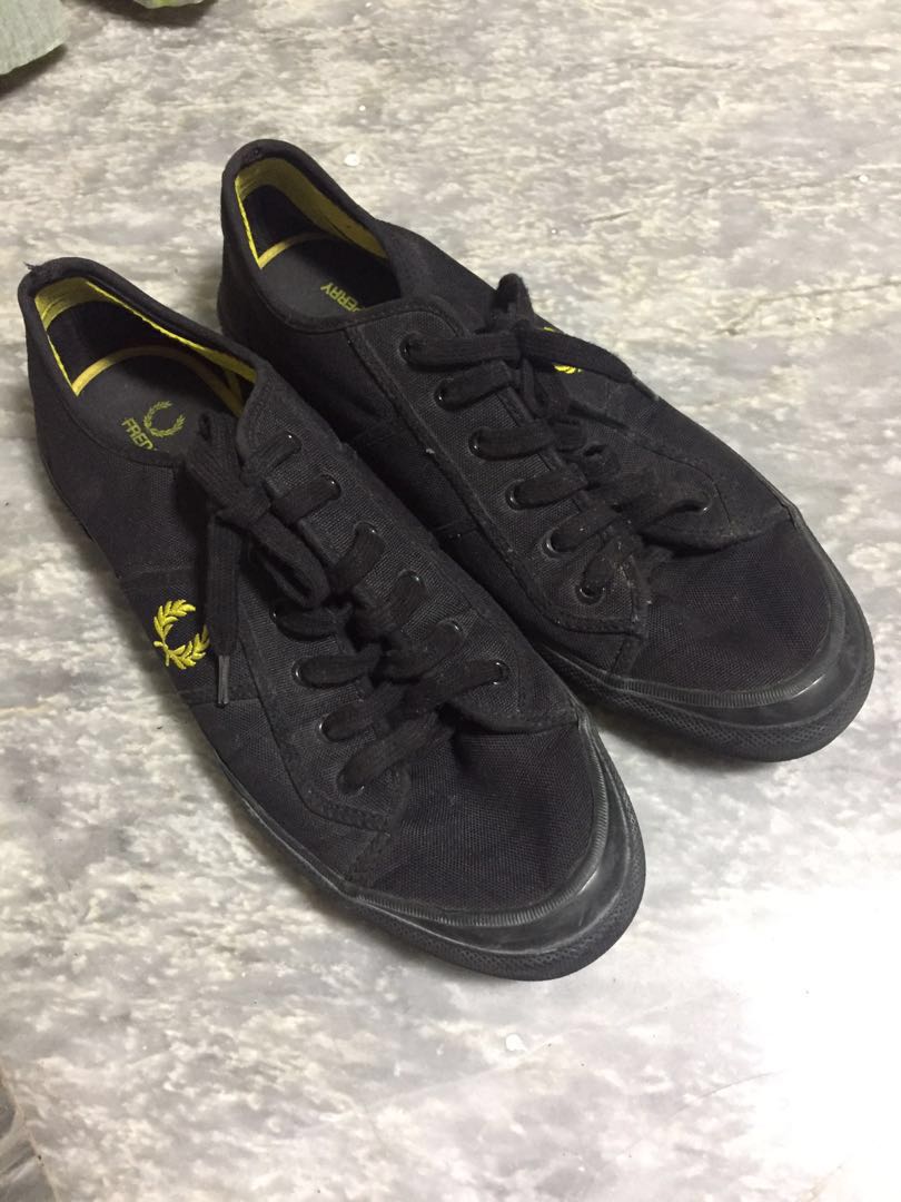 fred perry black sneakers