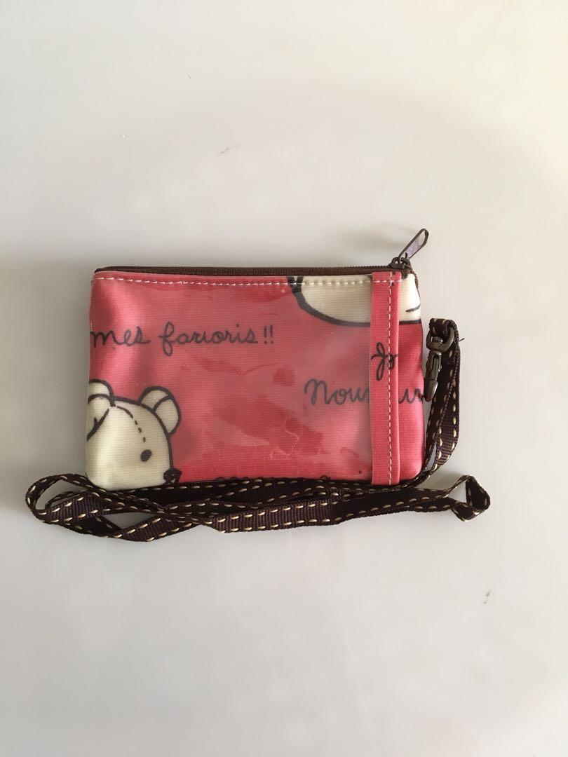 Pouch (Category: Belt bags, Clutches and Pouches) located in Singapore. Submitted by recycled (Listing ID 219226608, Image 3). Description: Pouch with neck strap. Can put handphone. 1 transparent compartment for cards.