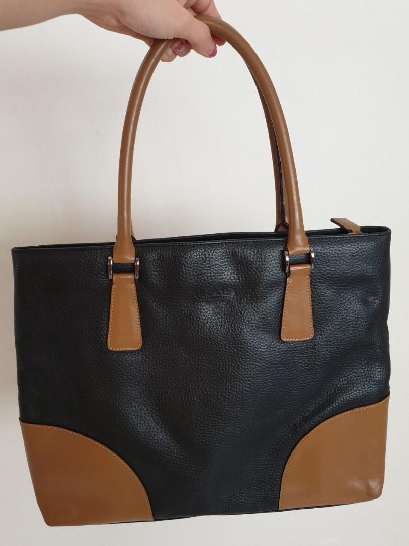 prada pebbled leather tote