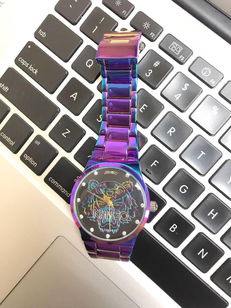 kenzo watch rainbow