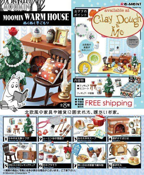 RE-MENT MOOMIN CAFE Completed Set for dollhouse from japan 