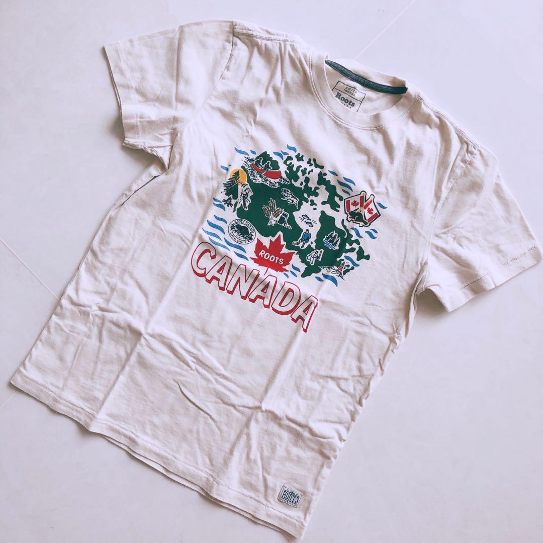 Roots Canada Tee Shirt Men S Fashion Clothes Tops On Carousell