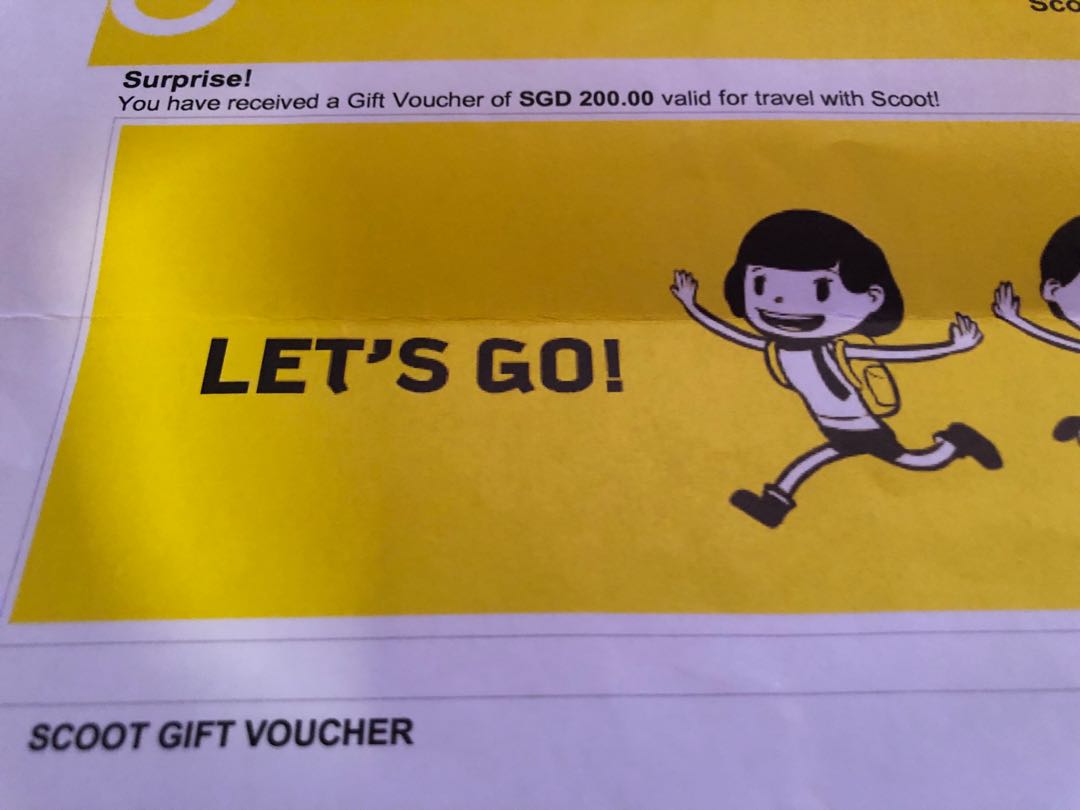 Scoot voucher 200, Everything Else on Carousell