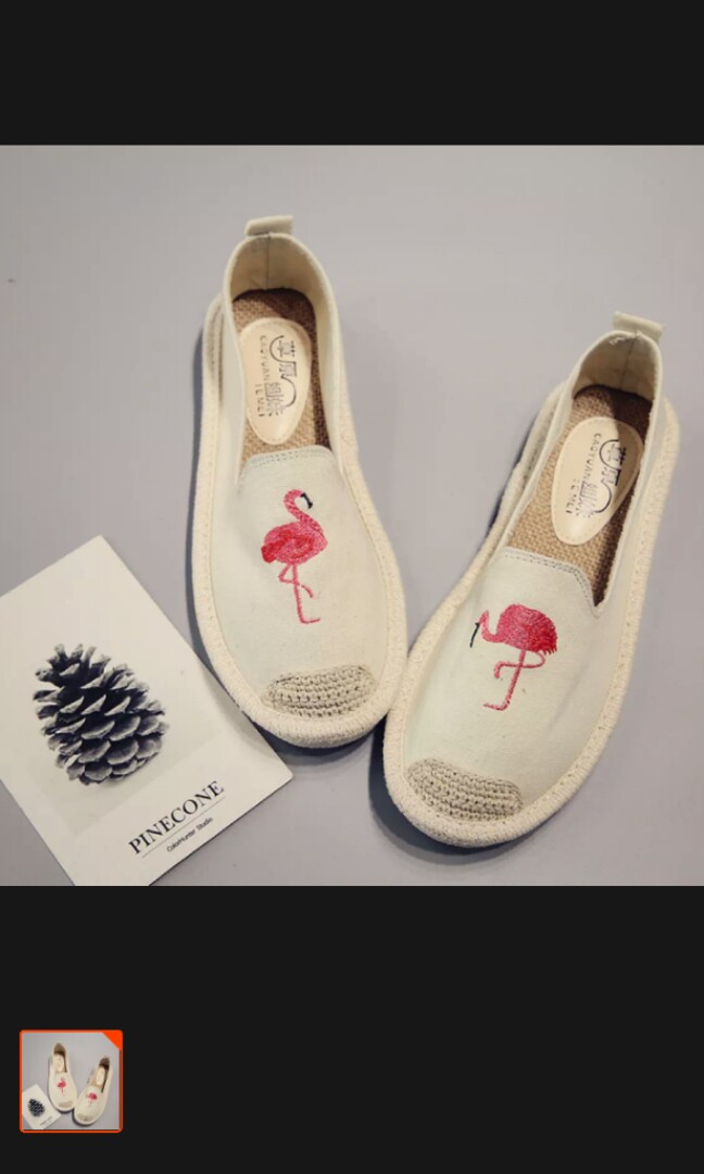 womens cream flats