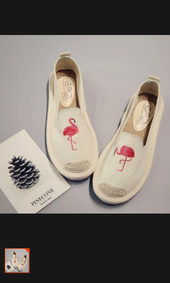cream boat shoes